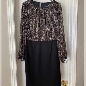 🐆Leopard print long sleeve dress